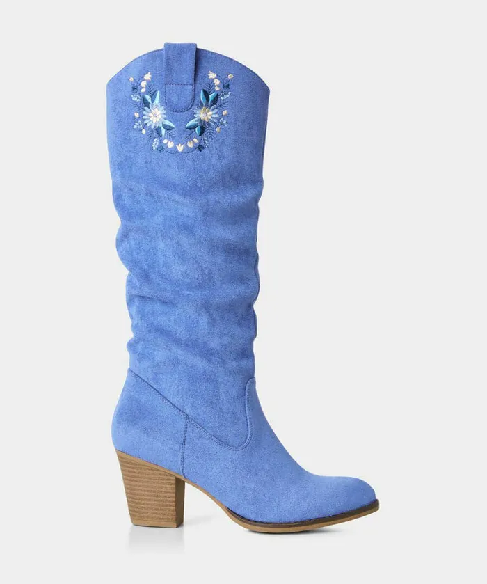 Women Joe Browns The Blue Tall Slouch Boots Blue
