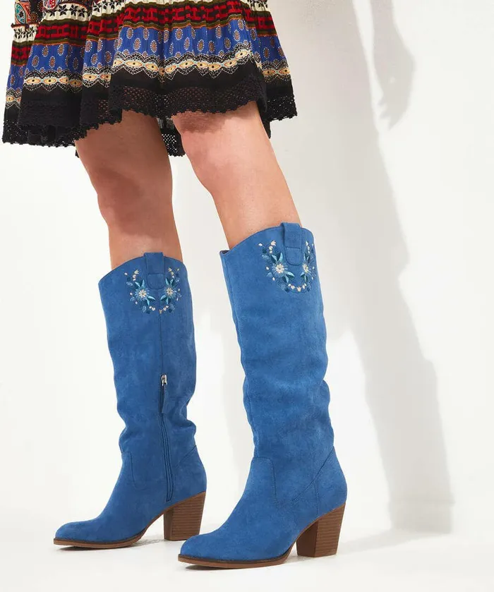 Women Joe Browns The Blue Tall Slouch Boots Blue Women Joe Browns The Blue Tall Slouch Boots Blue