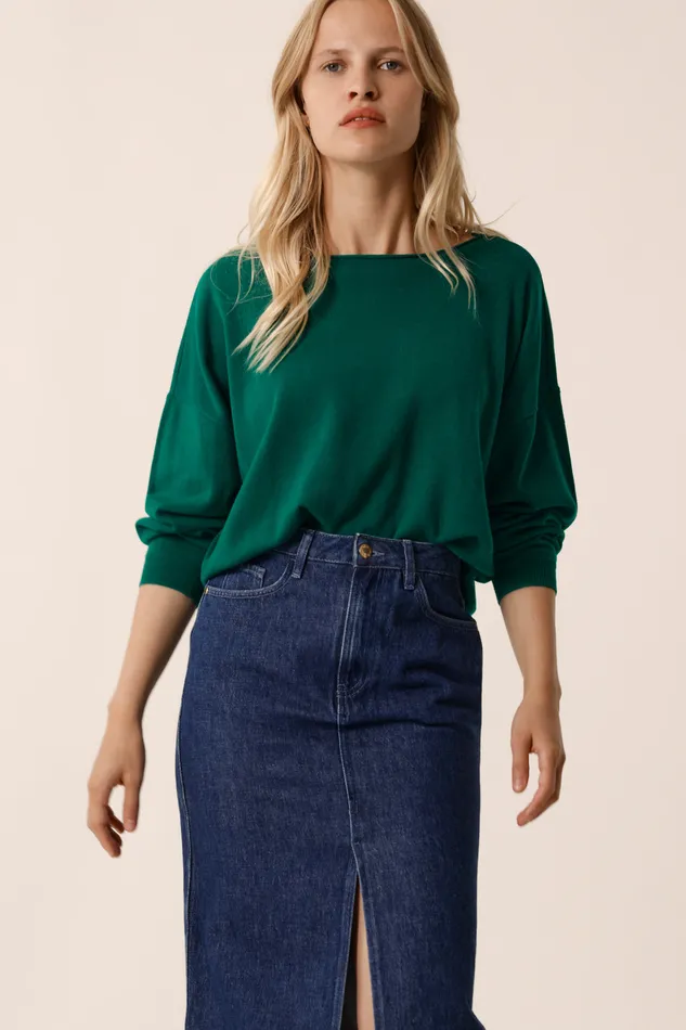 Women Jumper Aragone Toundra Pull Laine Mrinos Vert Fonc Des Petits Hauts Jumpers and Cardigans Women Jumper Aragone Toundra Pull Laine Mrinos Vert Fonc Des Petits Hauts Jumpers and Cardigans
