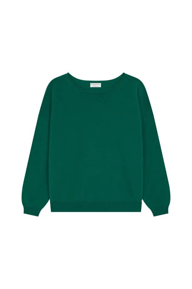 Women Jumper Aragone Toundra Pull Laine Mrinos Vert Fonc Des Petits Hauts Jumpers and Cardigans