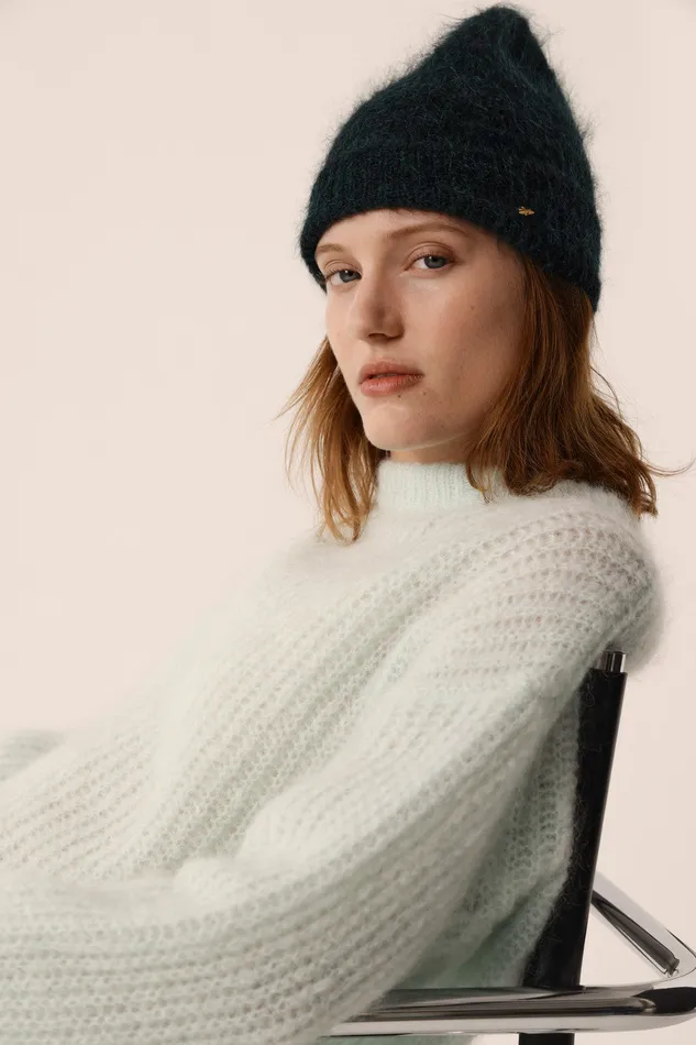 Women Jumper Burma Vert D039eau Pull Mohair Vert D039eau Des Petits Hauts Jumpers and Cardigans