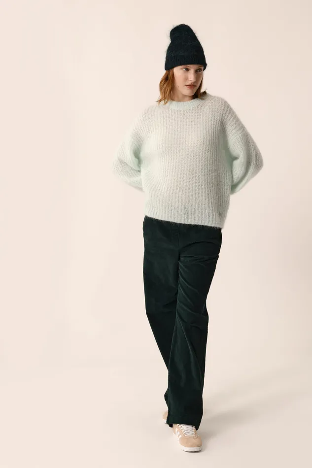 Women Jumper Burma Vert D039eau Pull Mohair Vert D039eau Des Petits Hauts Jumpers and Cardigans