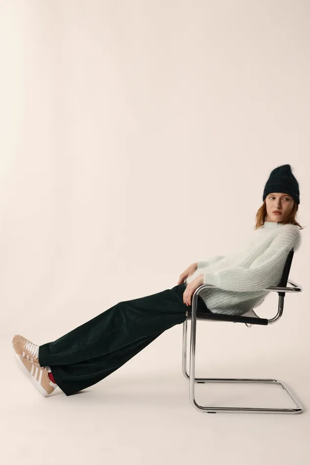 Women Jumper Burma Vert D039eau Pull Mohair Vert D039eau Des Petits Hauts Jumpers and Cardigans