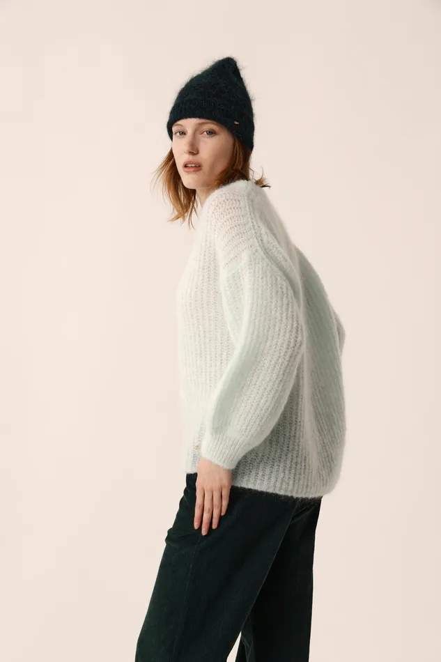 Women Jumper Burma Vert D039eau Pull Mohair Vert D039eau Des Petits Hauts Jumpers and Cardigans