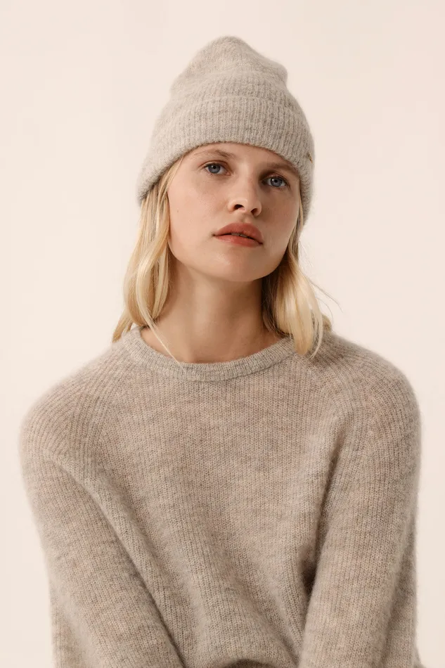 Women Jumper Carlos Granite Pull Super Mohair Gris Chin Des Petits Hauts Jumpers and Cardigans