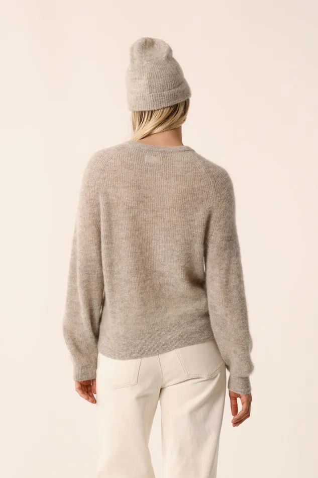 Women Jumper Carlos Granite Pull Super Mohair Gris Chin Des Petits Hauts Jumpers and Cardigans