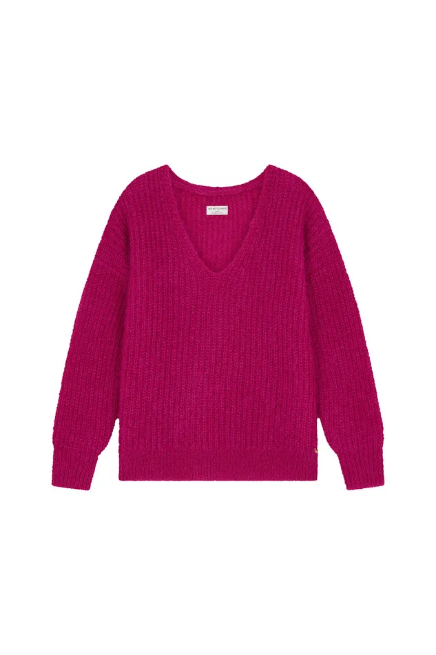 Women Jumper Charlie Lupin Pull Mohair Rose Fuchsia Des Petits Hauts Jumpers and Cardigans