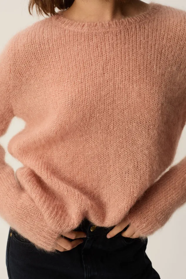 Women Jumper Chouky Naturel Pull Mohair Beige Des Petits Hauts Jumpers and Cardigans