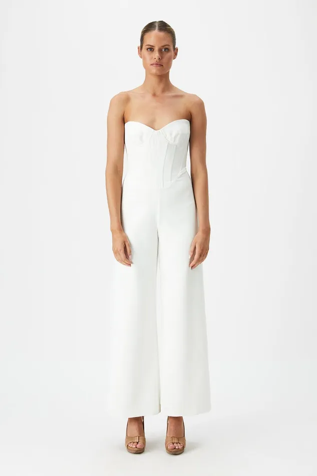 Women Jumpsuits Bardot Cassian Tailored Pantsuit In Ivory Ivory