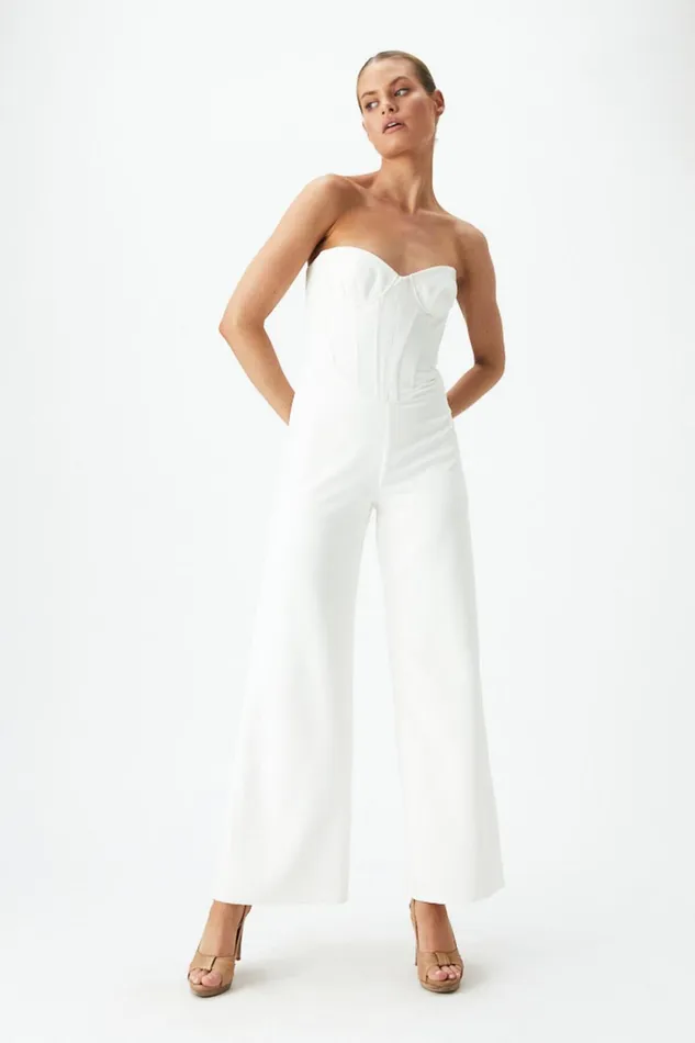 Women Jumpsuits Bardot Cassian Tailored Pantsuit In Ivory Ivory