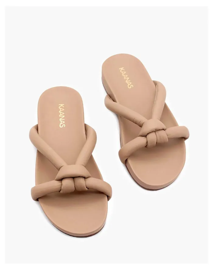 Women KAANAS Kuantan Chunky Knot Pool Slide Sand Madewell Sandals