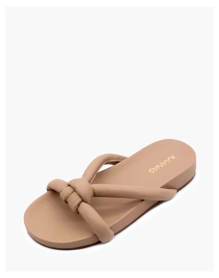 Women KAANAS Kuantan Chunky Knot Pool Slide Sand Madewell Sandals Women KAANAS Kuantan Chunky Knot Pool Slide Sand Madewell Sandals