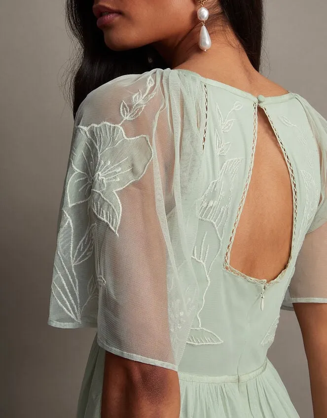 Women Kacia Embroidered Maxi Dress Green Monsoon Occasionwear