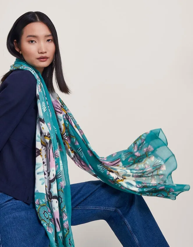 Women Kaleidoscope Lightweight Scarf Monsoon Scarves
