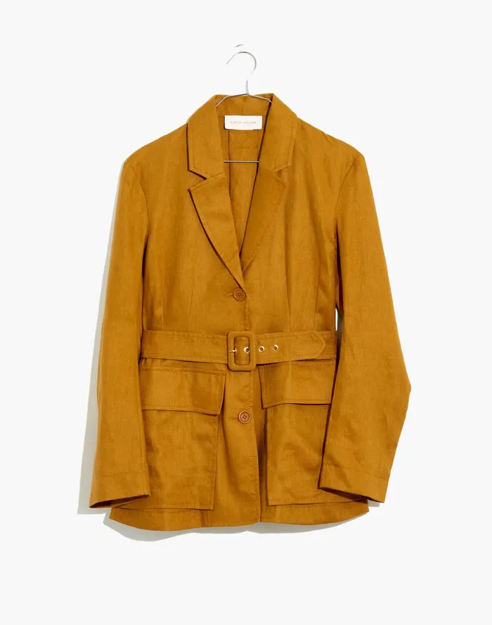 Women Karen Walker Chamomile Blazer Golden Oak Madewell Jackets Women Karen Walker Chamomile Blazer Golden Oak Madewell Jackets
