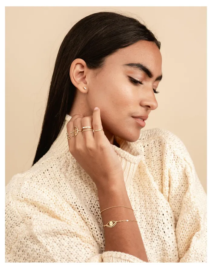 Women Katie Dean Jewelry 18k Gold Plated Crystal Baguette Stud Earrings Gold Madewell Earrings Women Katie Dean Jewelry 18k Gold Plated Crystal Baguette Stud Earrings Gold Madewell Earrings