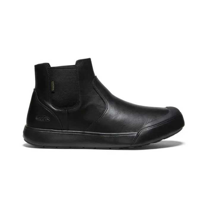 Women KEEN Boots Elena Waterproof Black Leather Chelsea
