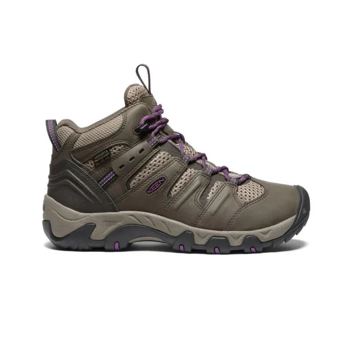 Women KEEN Boots Waterproof Brown Hiking Boots 8211 Koven Mid WP