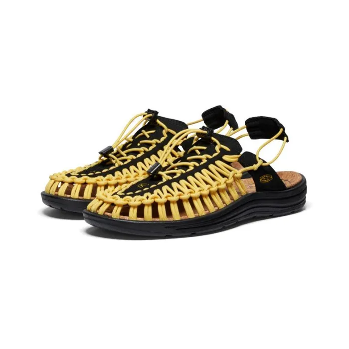 Women KEEN Casual All Gender UNEEK II Convertible BlackKeen Yellow Sandal Women KEEN Casual All Gender UNEEK II Convertible BlackKeen Yellow Sandal