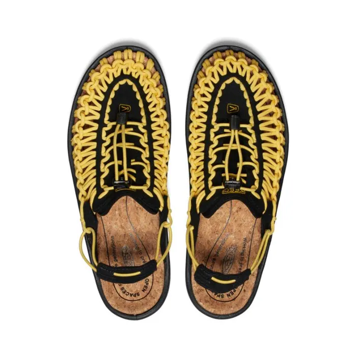 Women KEEN Casual All Gender UNEEK II Convertible BlackKeen Yellow Sandal Women KEEN Casual All Gender UNEEK II Convertible BlackKeen Yellow Sandal