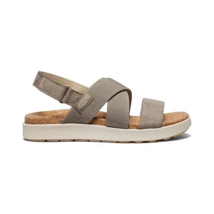 Women KEEN Casual Elle Criss Cross BrindleBirch Sandal