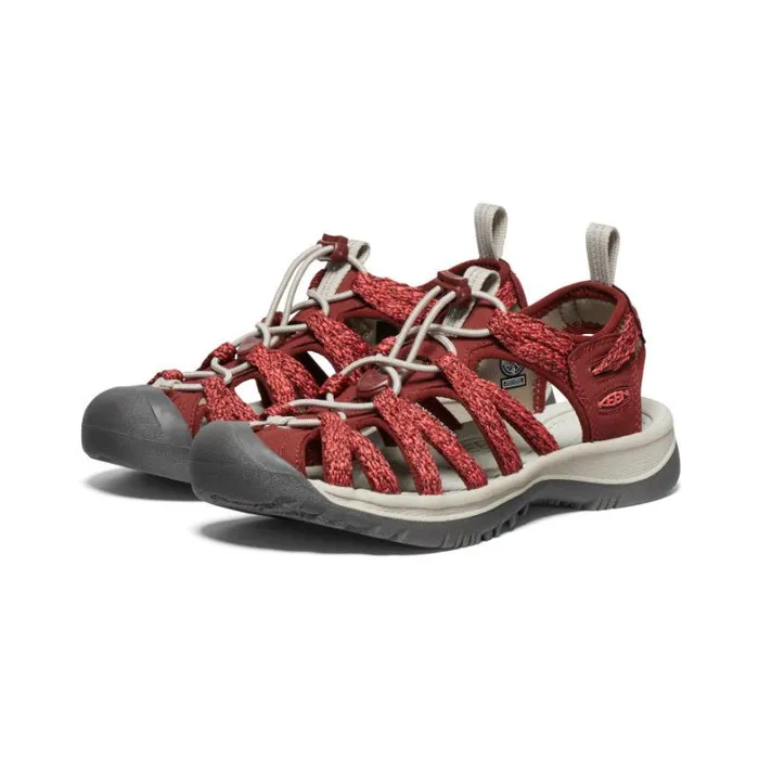 Women KEEN Casual Whisper CayenneFired Brick Closed Toe Sandal Women KEEN Casual Whisper CayenneFired Brick Closed Toe Sandal