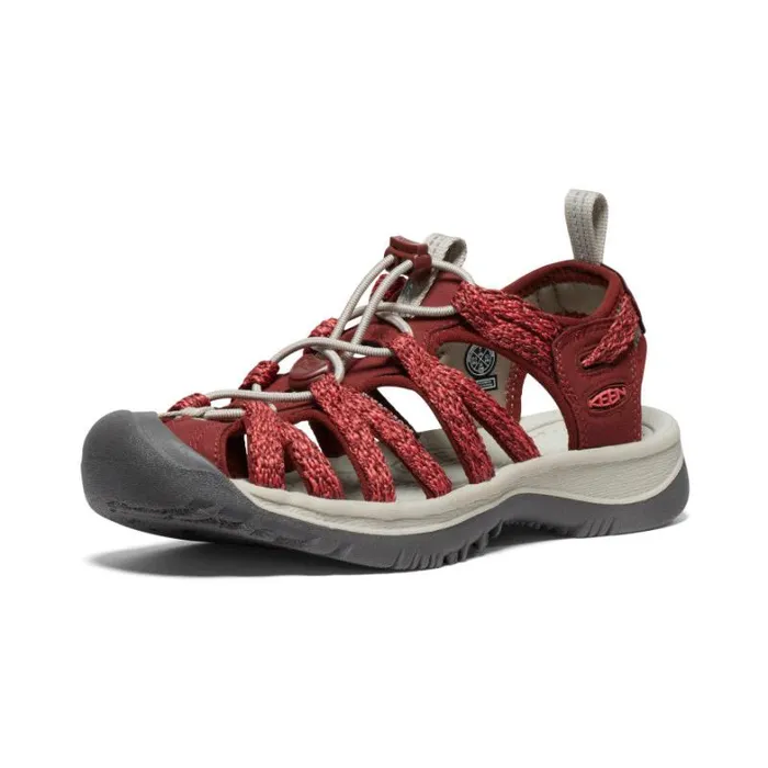 Women KEEN Casual Whisper CayenneFired Brick Closed Toe Sandal Women KEEN Casual Whisper CayenneFired Brick Closed Toe Sandal