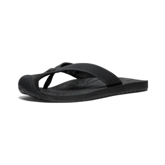 Women KEEN Sandals Barbados BlackSteel Grey Leather FlipFlop Women KEEN Sandals Barbados BlackSteel Grey Leather FlipFlop