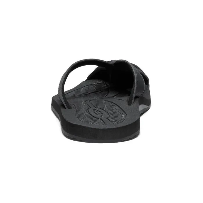 Women KEEN Sandals Barbados BlackSteel Grey Leather FlipFlop Women KEEN Sandals Barbados BlackSteel Grey Leather FlipFlop
