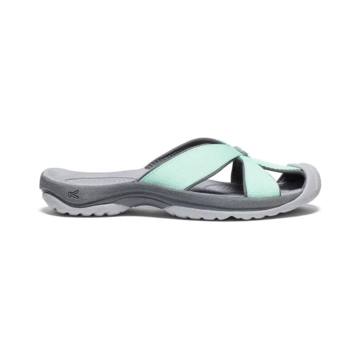Women KEEN Water Bali LichenSteel Grey Leather FlipFlop