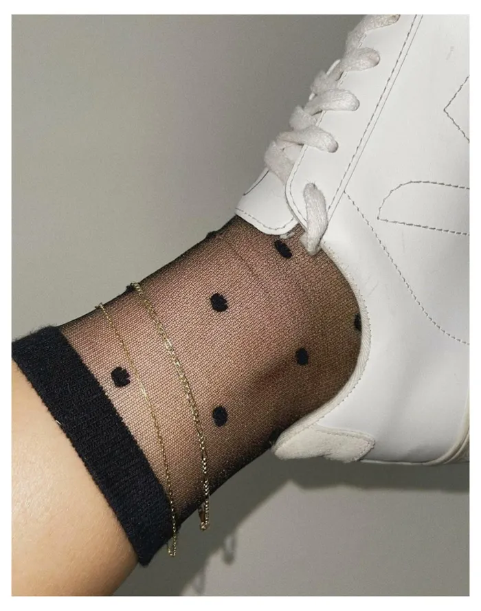 Women Kinn 14k Gold Kyle Figaro Chain Anklet Gold Madewell 14K GoldPlated Women Kinn 14k Gold Kyle Figaro Chain Anklet Gold Madewell 14K GoldPlated