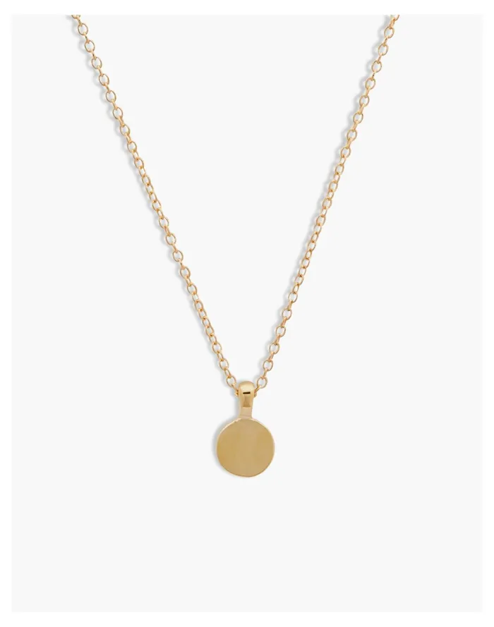 Women Kinn 14k Gold Round Initial Disc Necklace 16034 Chain Gold Madewell 14K GoldPlated Women Kinn 14k Gold Round Initial Disc Necklace 16034 Chain Gold Madewell 14K GoldPlated