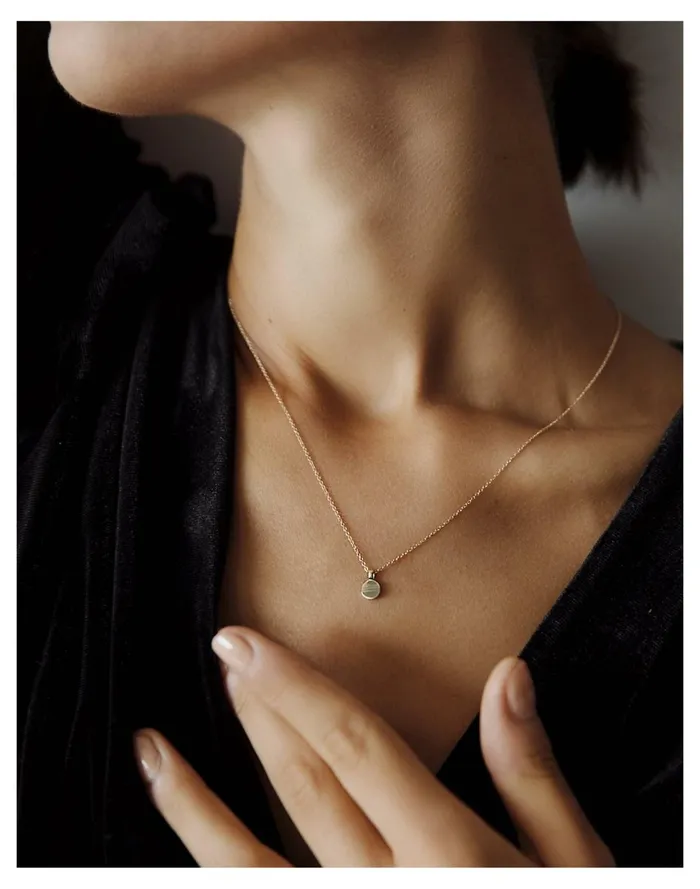 Women Kinn 14k Gold Round Initial Disc Necklace 16034 Chain Gold Madewell 14K GoldPlated Women Kinn 14k Gold Round Initial Disc Necklace 16034 Chain Gold Madewell 14K GoldPlated