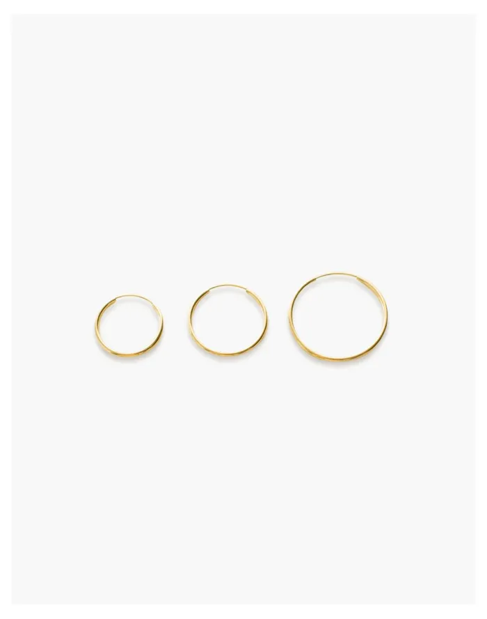 Women Kinn Lightweight Hoop Earrings Small Gold Madewell Earrings