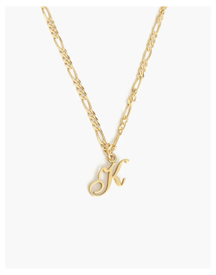 Women Kinn Love Letter Charm Pendant Letter A Madewell 14K GoldPlated Women Kinn Love Letter Charm Pendant Letter A Madewell 14K GoldPlated