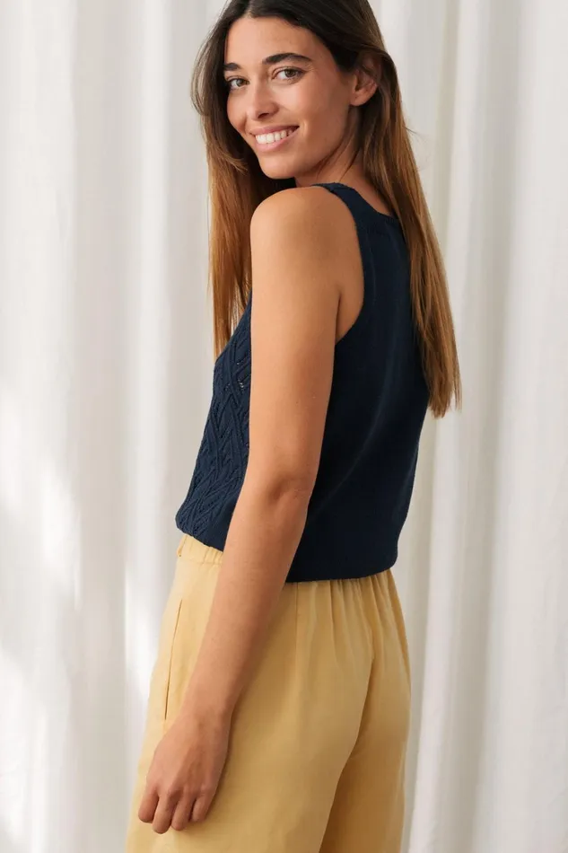 Women Knits Women 8211 Dunsy 8211 Navy TWOTHIRDS Knits