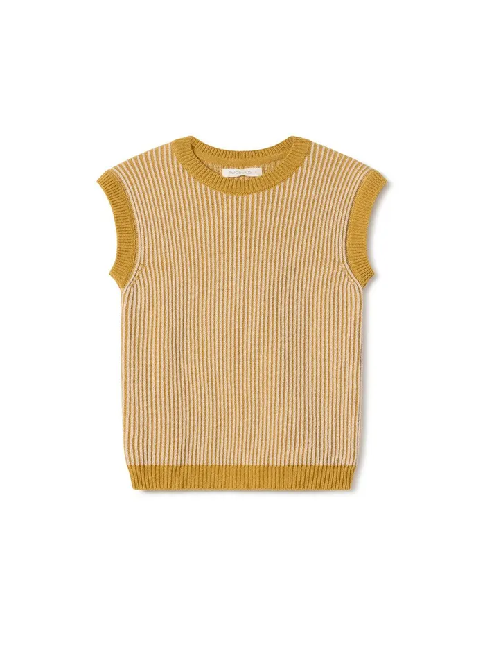 Women Knits Women 8211 Harbour 8211 Bicolour Mustard TWOTHIRDS Knits