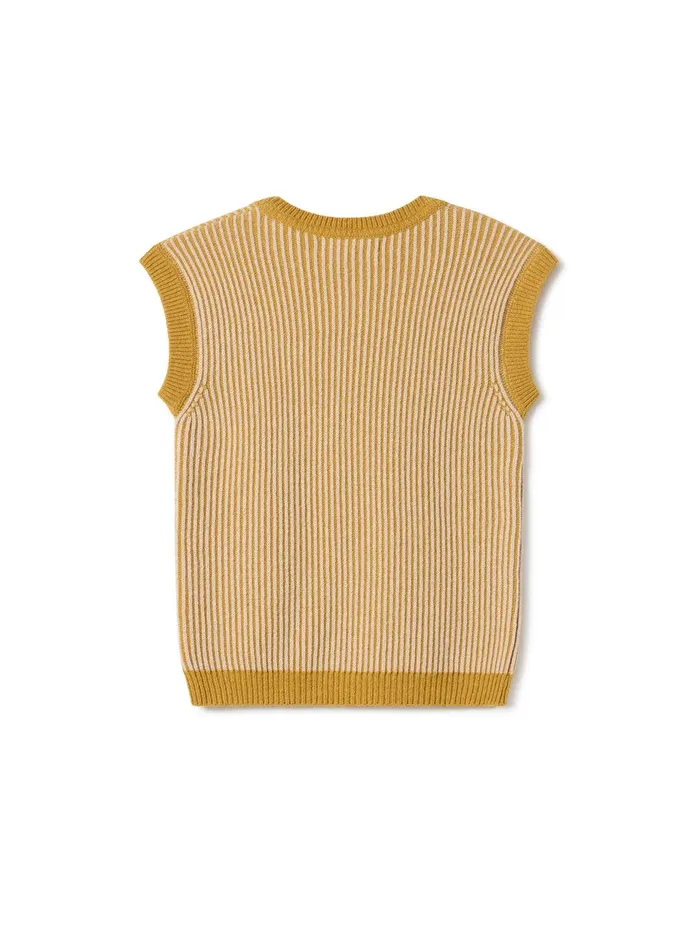 Women Knits Women 8211 Harbour 8211 Bicolour Mustard TWOTHIRDS Knits