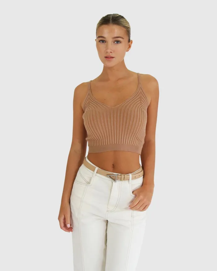 Women Knitwear Belle and Bloom All I Need Knit Crop 8211 Oat