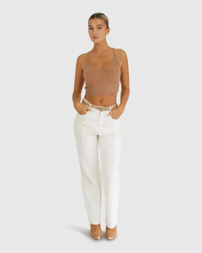 Women Knitwear Belle and Bloom All I Need Knit Crop 8211 Oat