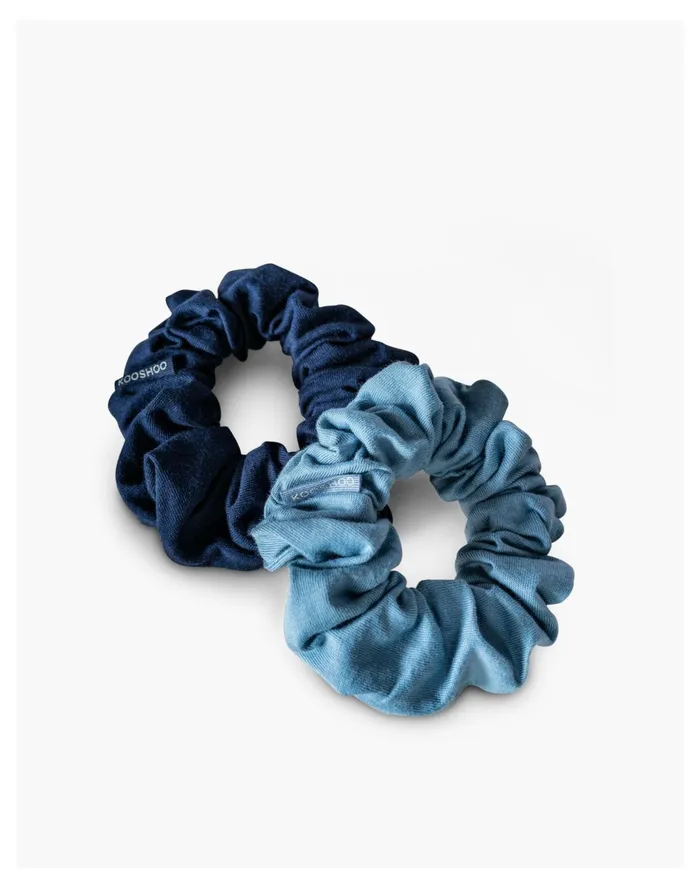 Women KOOSHOO Two Pack Plastic Free Organic Cotton Scrunchies Deep Navy Madewell Hair Accessories Women KOOSHOO Two Pack Plastic Free Organic Cotton Scrunchies Deep Navy Madewell Hair Accessories