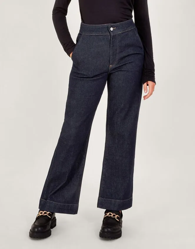 Women Lara Wide Leg Jean Blue Monsoon Trousers and Jeans