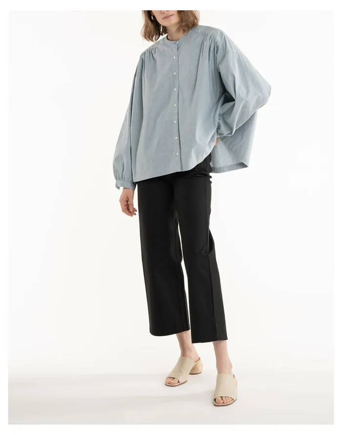Women LAUDE The Label Francoise Top Light Blue Madewell Tops and Shirts