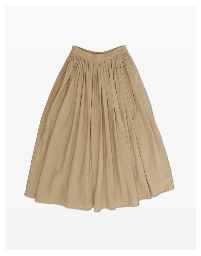 Women LAUDE The Label Full Midi Skirt Sand Madewell Skirts Women LAUDE The Label Full Midi Skirt Sand Madewell Skirts