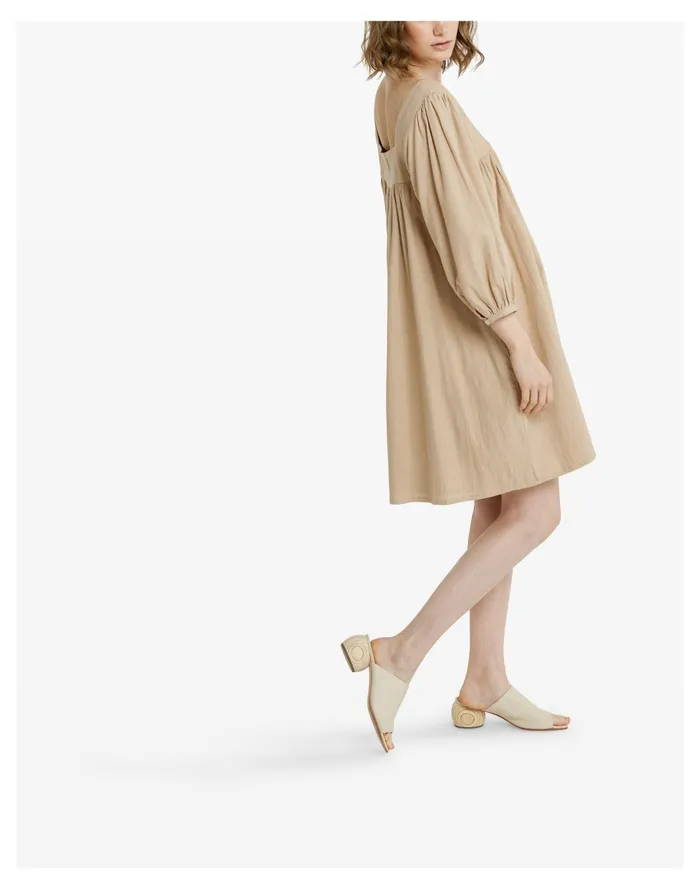 Women LAUDE The Label Square Neck Dress Sand Madewell Dresses Women LAUDE The Label Square Neck Dress Sand Madewell Dresses