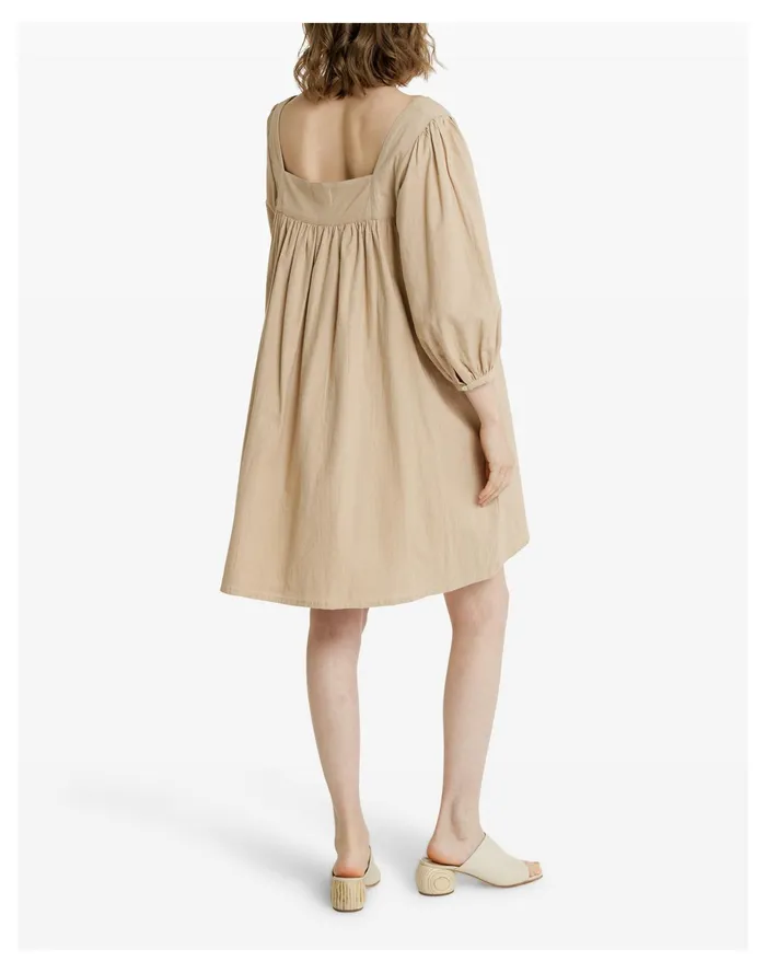Women LAUDE The Label Square Neck Dress Sand Madewell Dresses Women LAUDE The Label Square Neck Dress Sand Madewell Dresses
