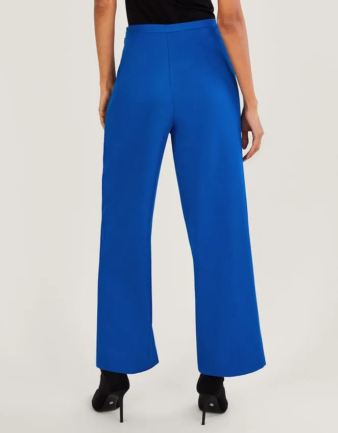 Women Lauren Wide Leg Trousers Blue Monsoon Trousers and Jeans