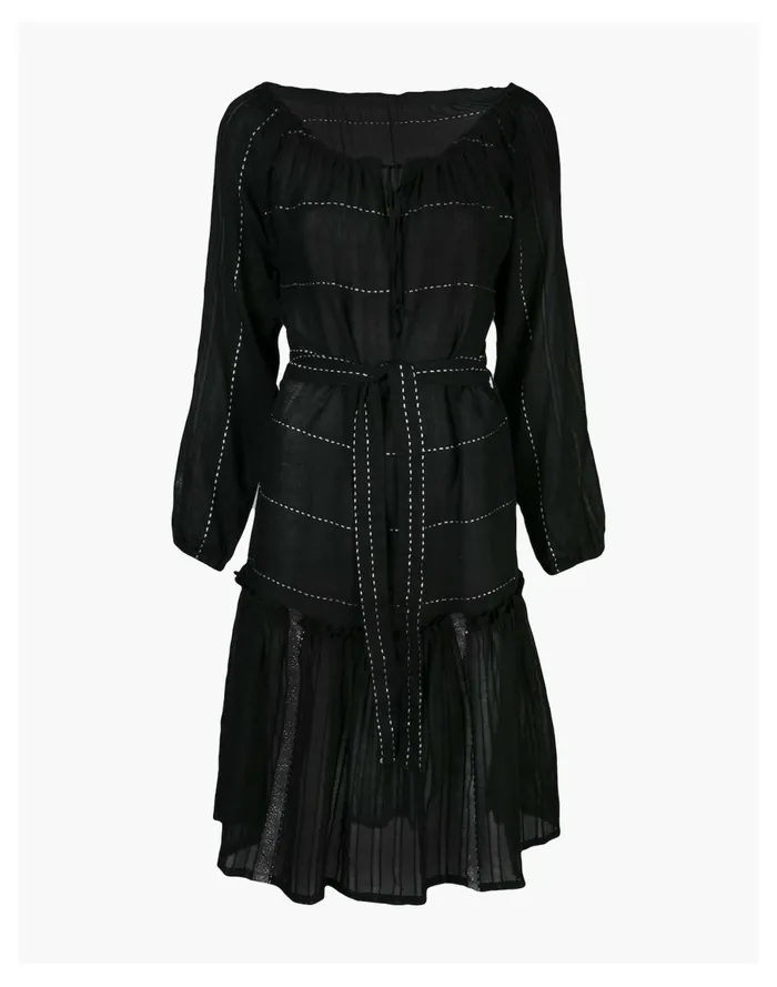 Women Lemlem Tikuri Boho Dress Black Madewell Dresses