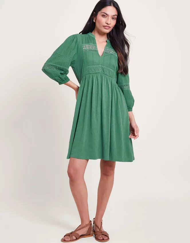 Women Lia Lace Trim Dress Green Monsoon Dresses
