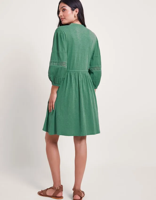 Women Lia Lace Trim Dress Green Monsoon Dresses